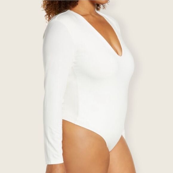 NWT Good American Deep V Long sleeve Bodysuit size 4X - Picture 3 of 12